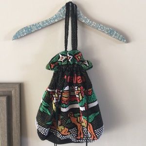 VTG Rare Beaded Bag From JERUSALEM.